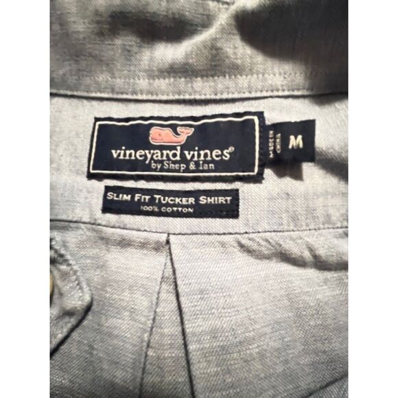 Vineyard Vines blue button down shirt M - Picture 3 of 4